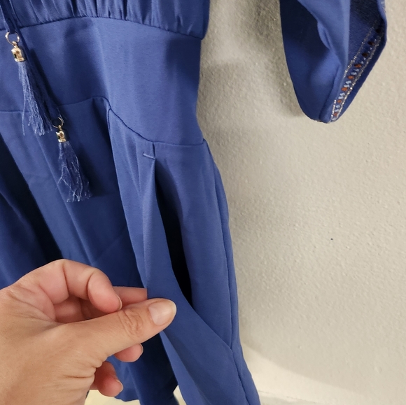 White House Black Market embroidered romper - Picture 4 of 8